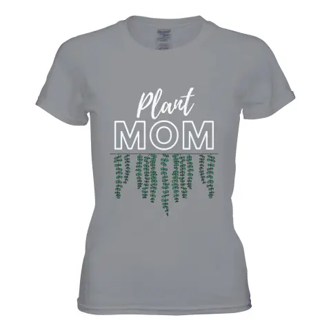 Plant Mom // Blue Pink Grey // Mom's Tshirt