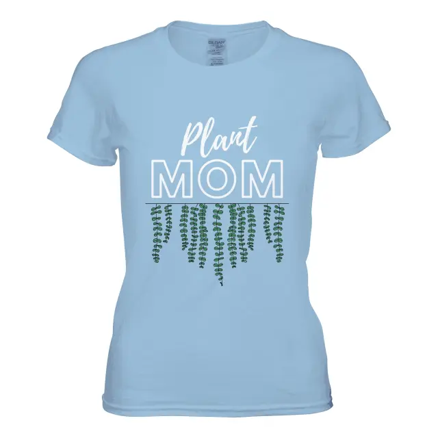 Plant Mom // Blue Pink Grey // Mom's Tshirt