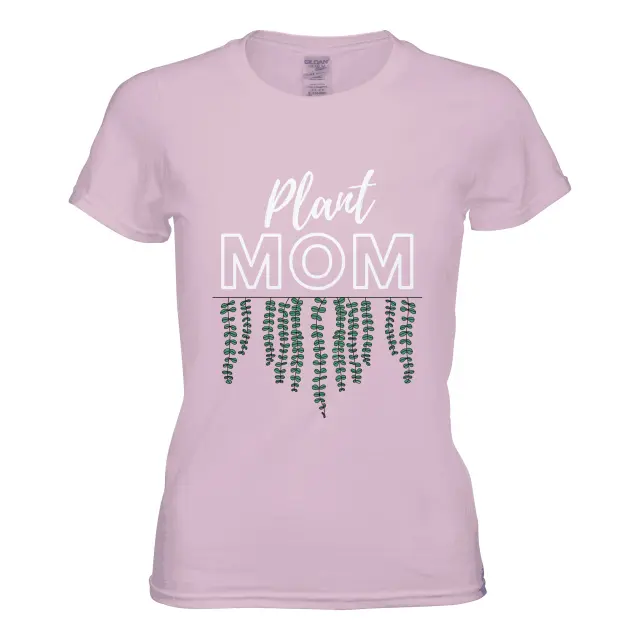 Plant Mom // Blue Pink Grey // Mom's Tshirt