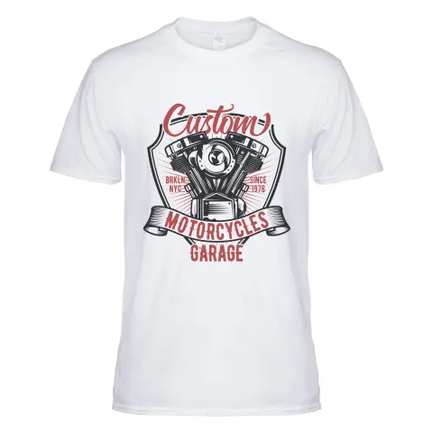 Custom Motorcycle Garage Tee