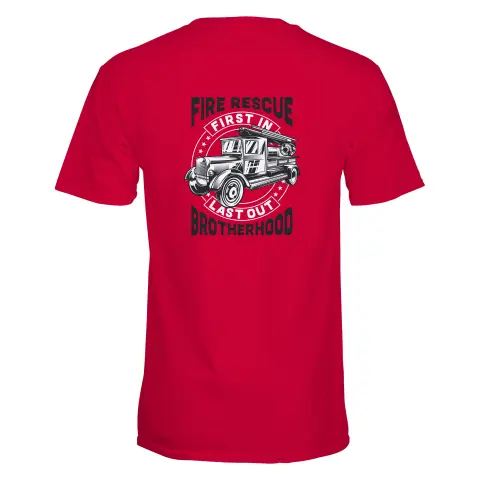 Vintage Fireman T-Shirt - Fire Rescue  