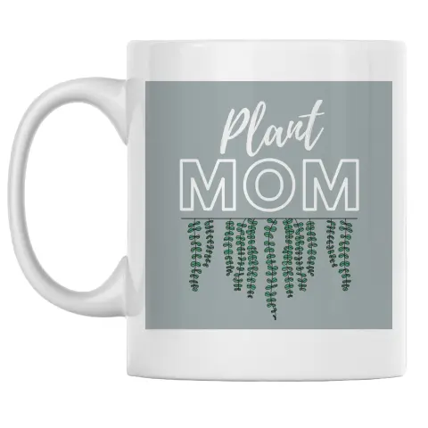 Plant Mom Grey Mug