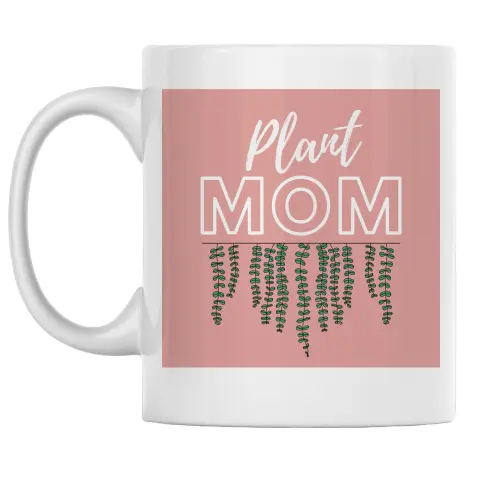 Plant Mom Pink Mug