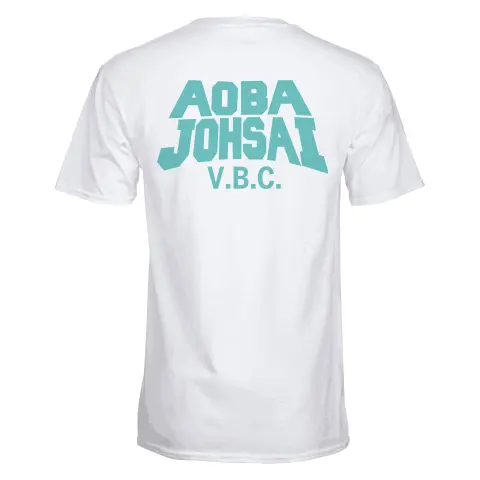 Aoba Johsai High School Volleyball Club Uniform Shirt for Cosplay (Front & Back Print) (Haikyuu)